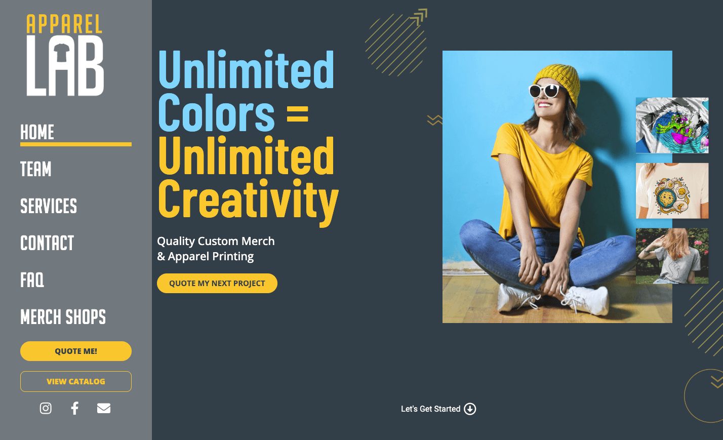 Apparel Lab project screenshot